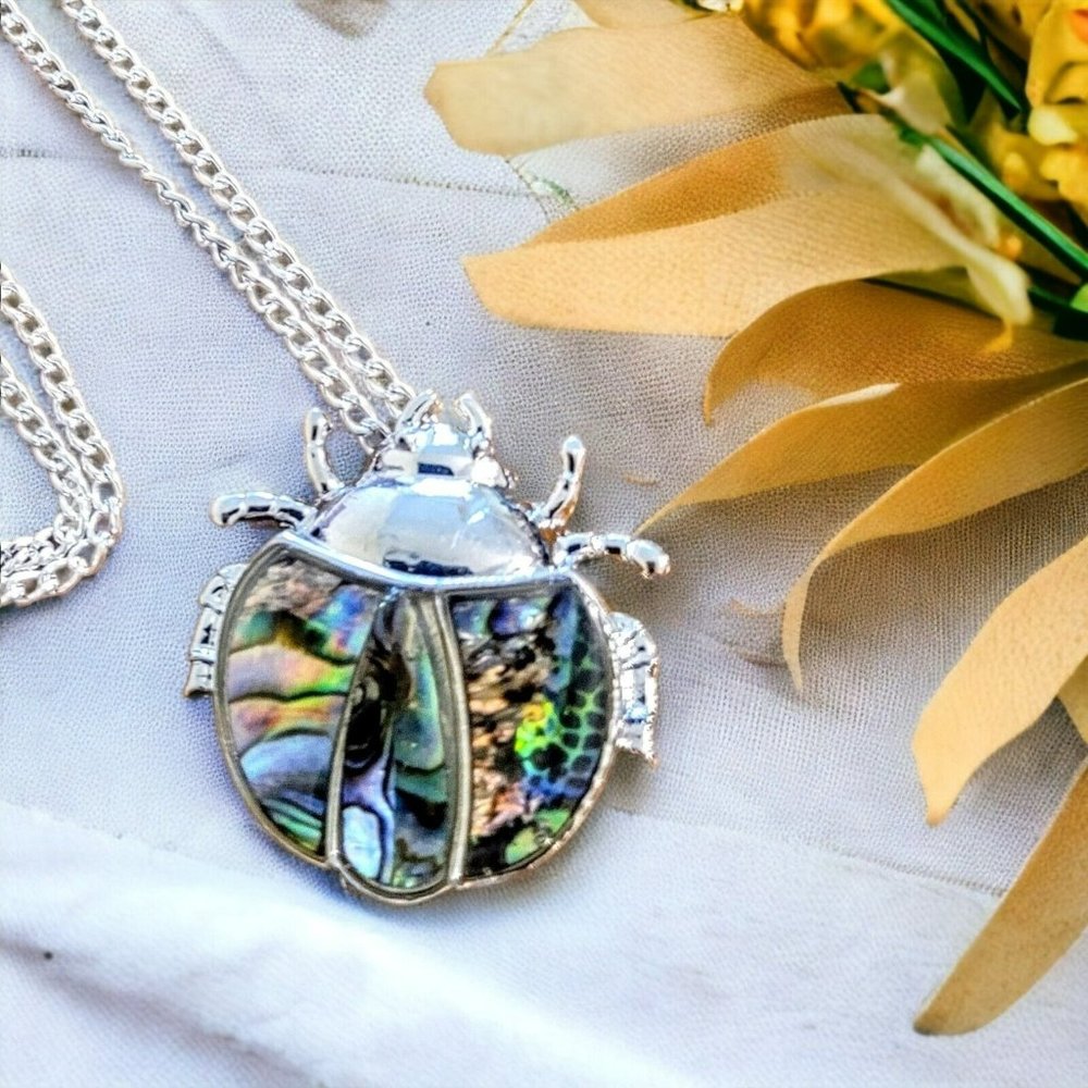 Turtle Pendant 1 3/8" on 22" Silver Tone Chain Necklace  Women Jewelry Gifts